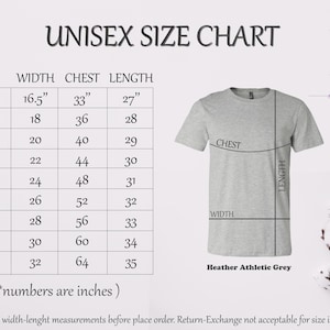 a women's size chart for a t - shirt