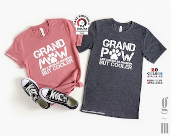 Grandma dog grandmaw shirt for dog grandparents shirt , Grand Paw Shirt - Dog Grandp- Cat GrandpShirt, Plus size,4xl,5xl