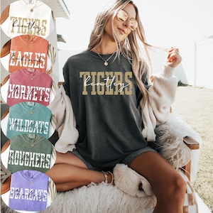Favorite Team Shirt, Team mascot tshirt, School team Comfort Colors tee, Love Favorite team tee, School logo Tee, Custom Shirt, Custom Gift
