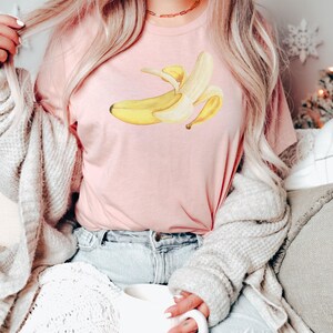 Vintage Banana Tshirt, Food Pun Shirt, Banana Shirt, Fruit Shirt, Banana Lover Tee, Cute Banana Shirt, Banana Gift, Vegan Gifts, Vegan Shirt image 3