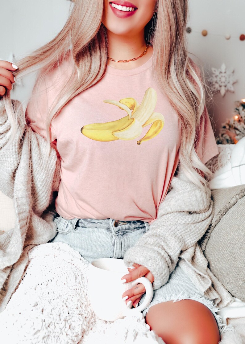 Vintage Banana Tshirt, Food Pun Shirt, Banana Shirt, Fruit Shirt, Banana Lover Tee, Cute Banana Shirt, Banana Gift, Vegan Gifts, Vegan Shirt image 3