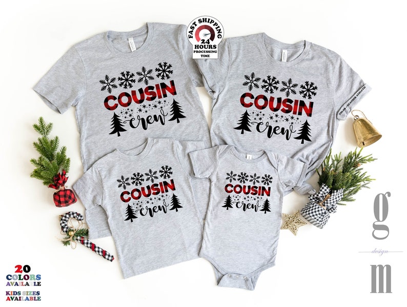 matching cousin christmas shirts