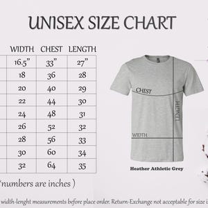a women's size chart for a t - shirt