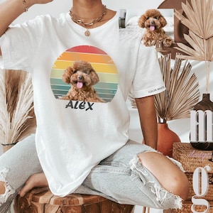 Custom Dog Vintage Shirt, Custom Pet Shirt, Dog Lover Gift, Dog Lover T-Shirt, Personalized Shirts, Dog Owner Shirt, Dog Photo Shirt, S-5X