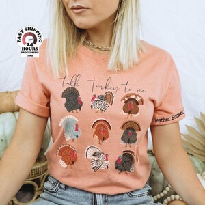 Funny Thanksgiving Tukey Shirt Talk Turkey To Me: Gobble Family Reunion Tee, Fall Matching T-shirts