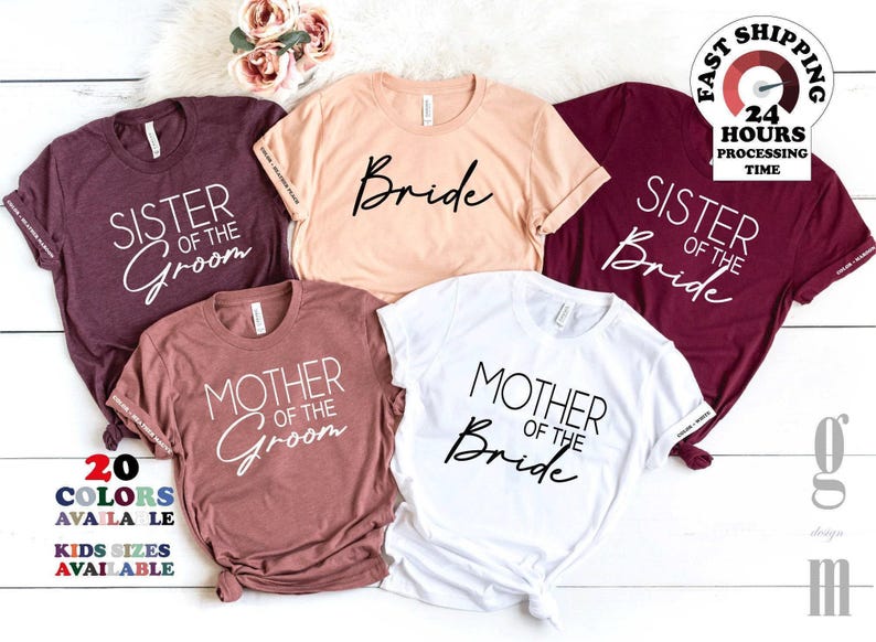 Mother of the Bride Shirt - Mother of the Groom Shirt - SISTER Of The BRIDE Shirt,Sister of the groom shirt, Plus size,4xl,5xl image 1