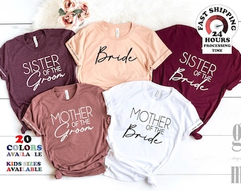 Mother of the Bride Shirt - Mother of the Groom Shirt - SISTER Of The BRIDE Shirt,Sister of the groom shirt, Plus size,4xl,5xl