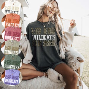 Custom Mascot Shirt, School Team Shirt, Team Mascot Tshirt, School Spirit Shirt, Personalized School Shirt, Matching Team Shirts