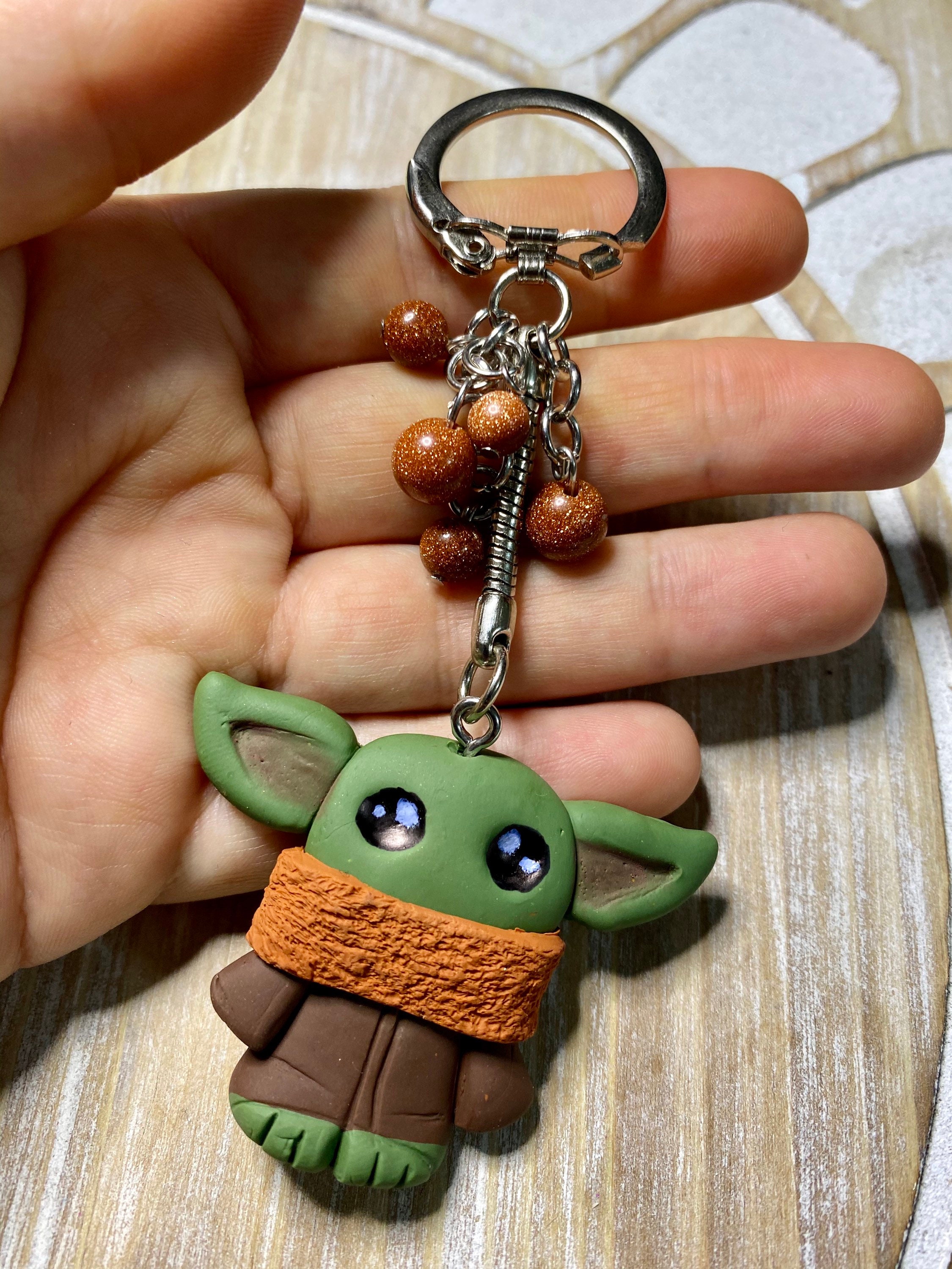 Adorable handmade keychain baby yoda Etsy