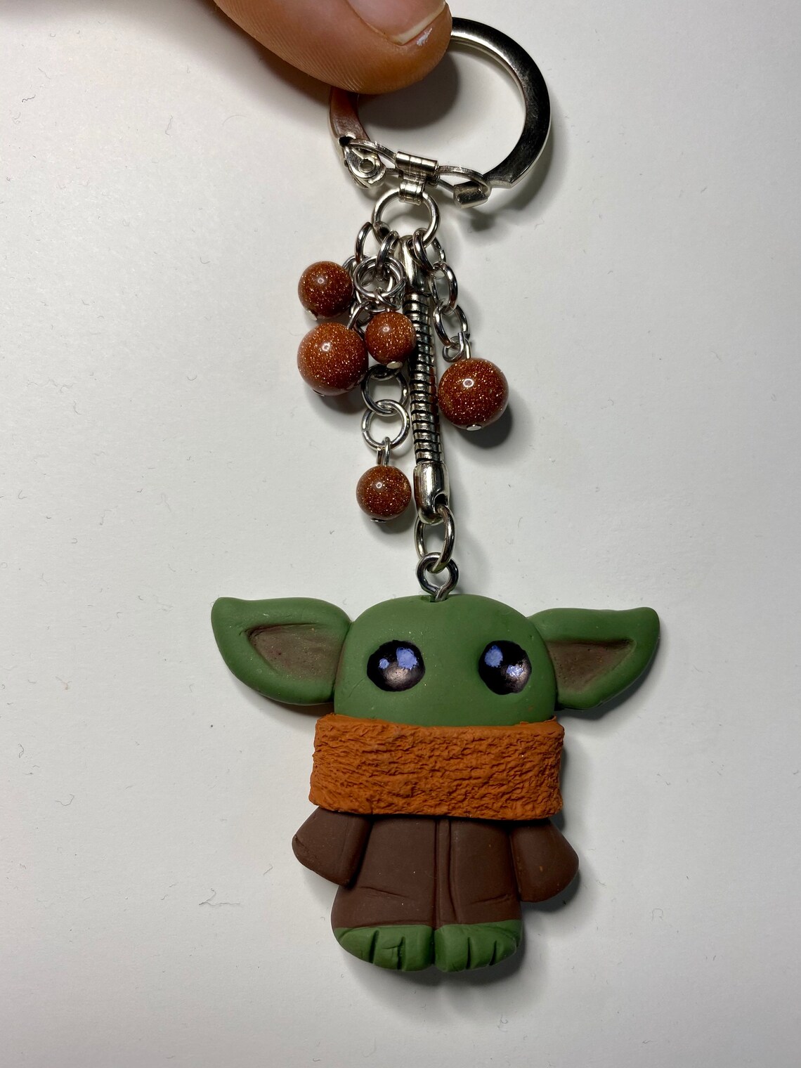 Adorable handmade keychain baby yoda Etsy