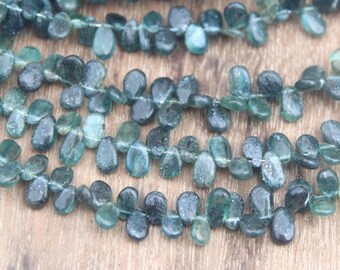 天然グリーンカイヤナイト石、10 x 5 ～ 13 x 8 mm サイズのファセット