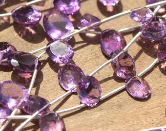 Geniune Amethsyt Oval Cut Strand,Amethsyt Pear Strand,Gemstone Cut Strand,Natural Gemstone,Making For Jewellry:B=91