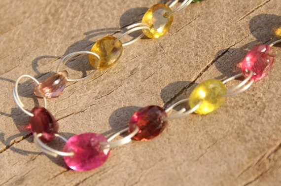 Tourmaline Cut Cabochon  Strand,Double Drilled Tourmaline Cut Oval Strand,High Quality トルマリン Cut Cabochon Strans,Making For Jewellry:D-411
