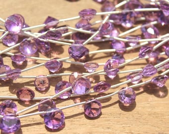Geniune Amethsyt Rounds Cut Strand,Amethsyt Pear Strand,Gemstone Cut Strand,Natural Gemstone,Making For Jewellry:B=20