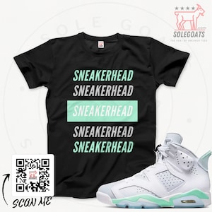 Jordan 6 Mint Foam T-Shirt - Retro 6 Mint Foam - Sneaker Matching Shirts - Box Sneakerhead T-shirt - Sneaker Gift Ideas