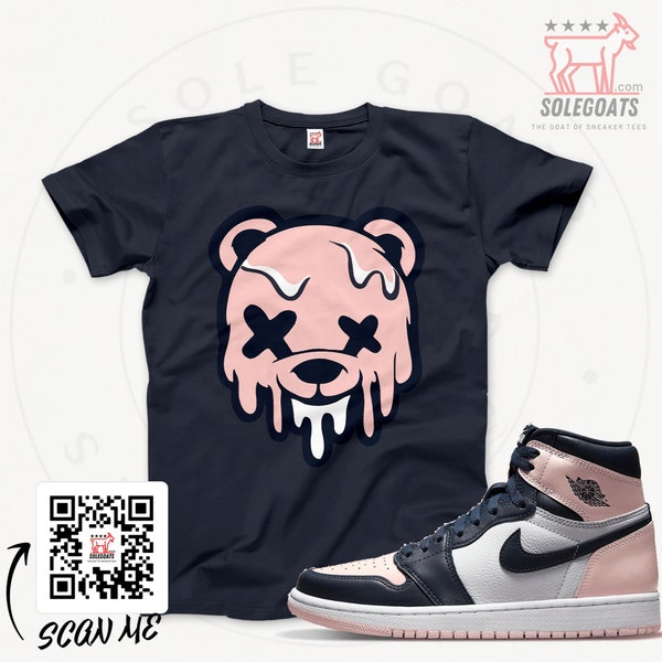 Jordan 1 Bubble Gum T-Shirt - Retro 1 Atmosphere - Sneaker Matching Shirts - Drip Bear T-shirt - Sneaker Gift Ideas