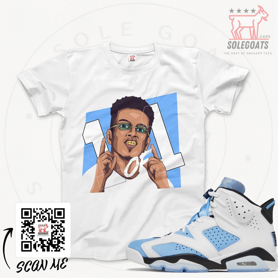 MJ(2) T-Shirt Match Jordan 6 UNC White main image 0