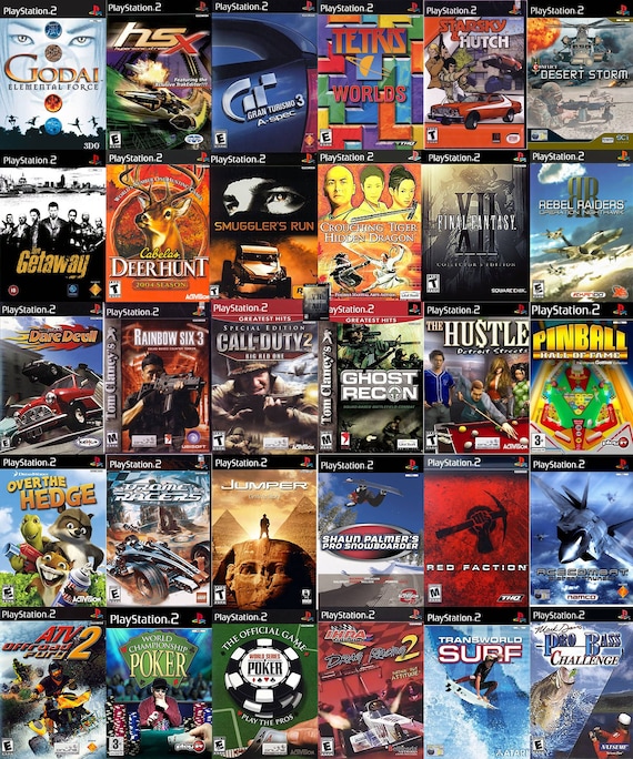 Playstation 2 Classic Games 100 Titles Action Video Games - Etsy