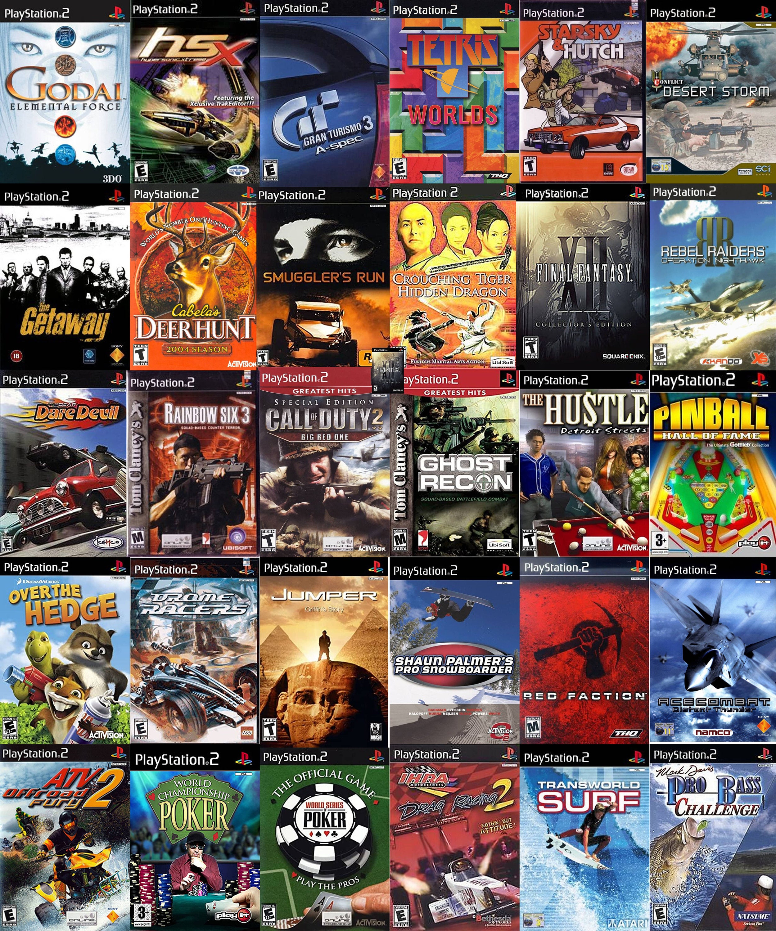 Playstation 2 Classic Games 100 Titles Action Video Games 