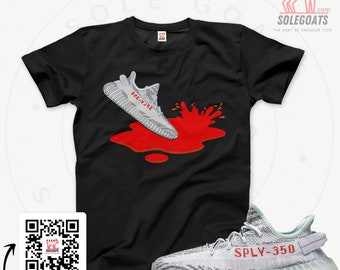 Yeezy 350 V2 Blue Tint - Sneaker Matching Shirts - Drip Sneaker Splash T- shirt - Boost 350 V2 Blue Tint - Sneaker Gift Ideas - Etsy