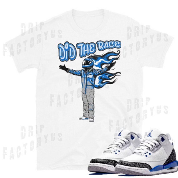 Race Jordan 3 T Shirt Matching Retro 