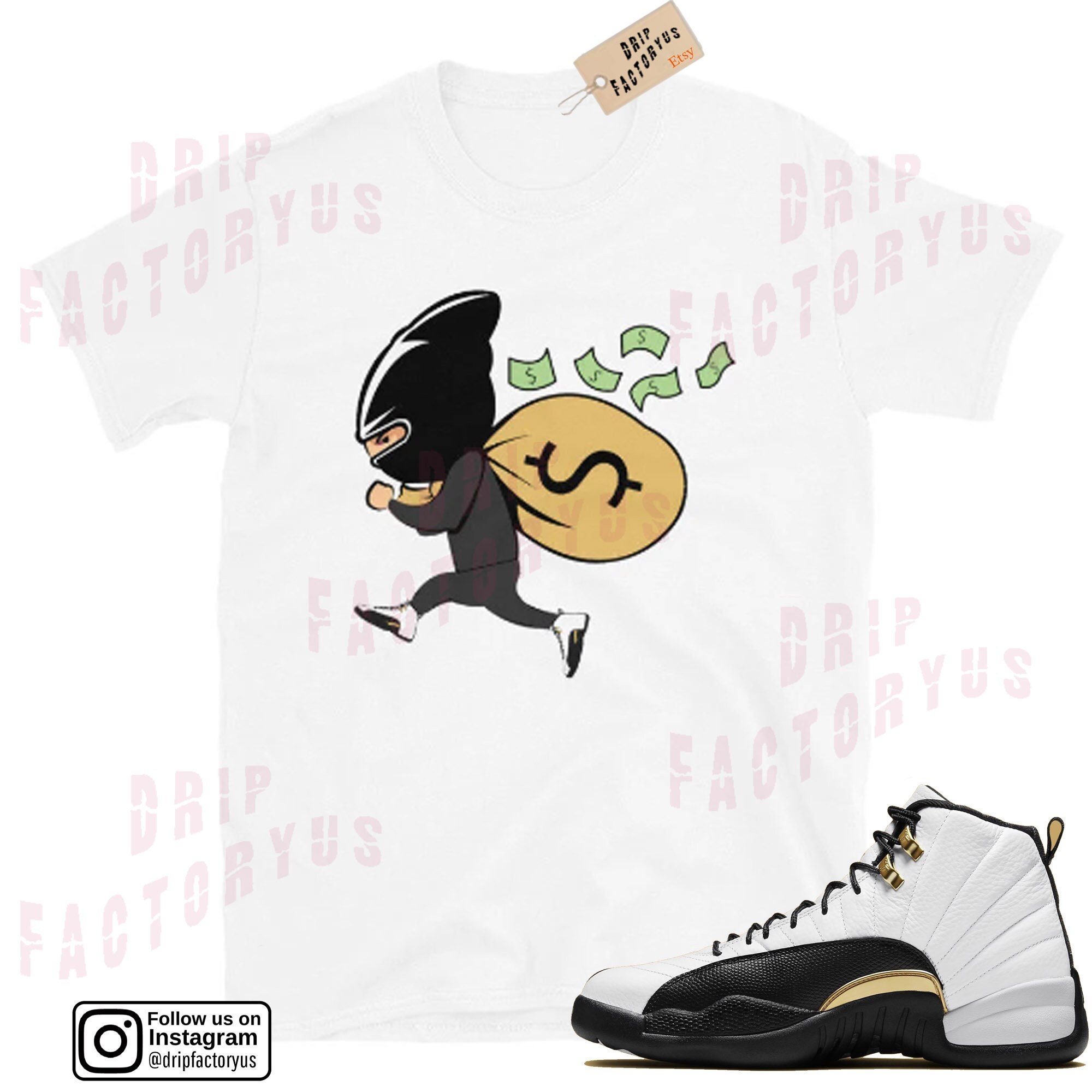Jordan 12 Royalty T Shirt Chase The Bag Sneaker t shirt Sneaker Matching Shirt Sneaker Idee Regalo Royalty Taxi 12s Etsy Italia