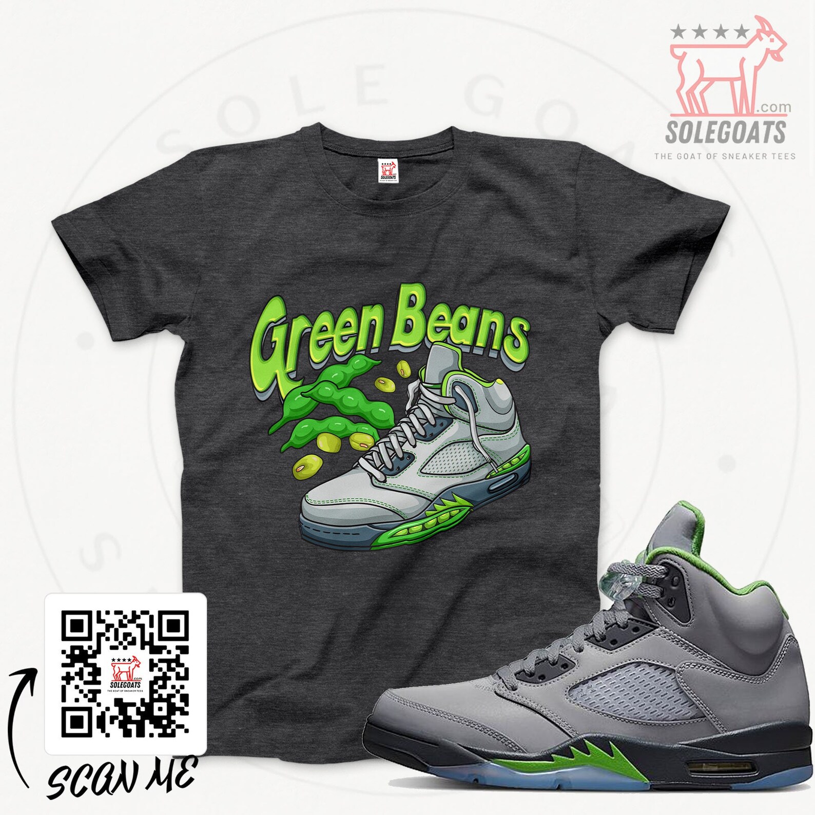 Jordan 5 Retro Green Bean T-shirt Shirt for Green Bean 5s - Etsy
