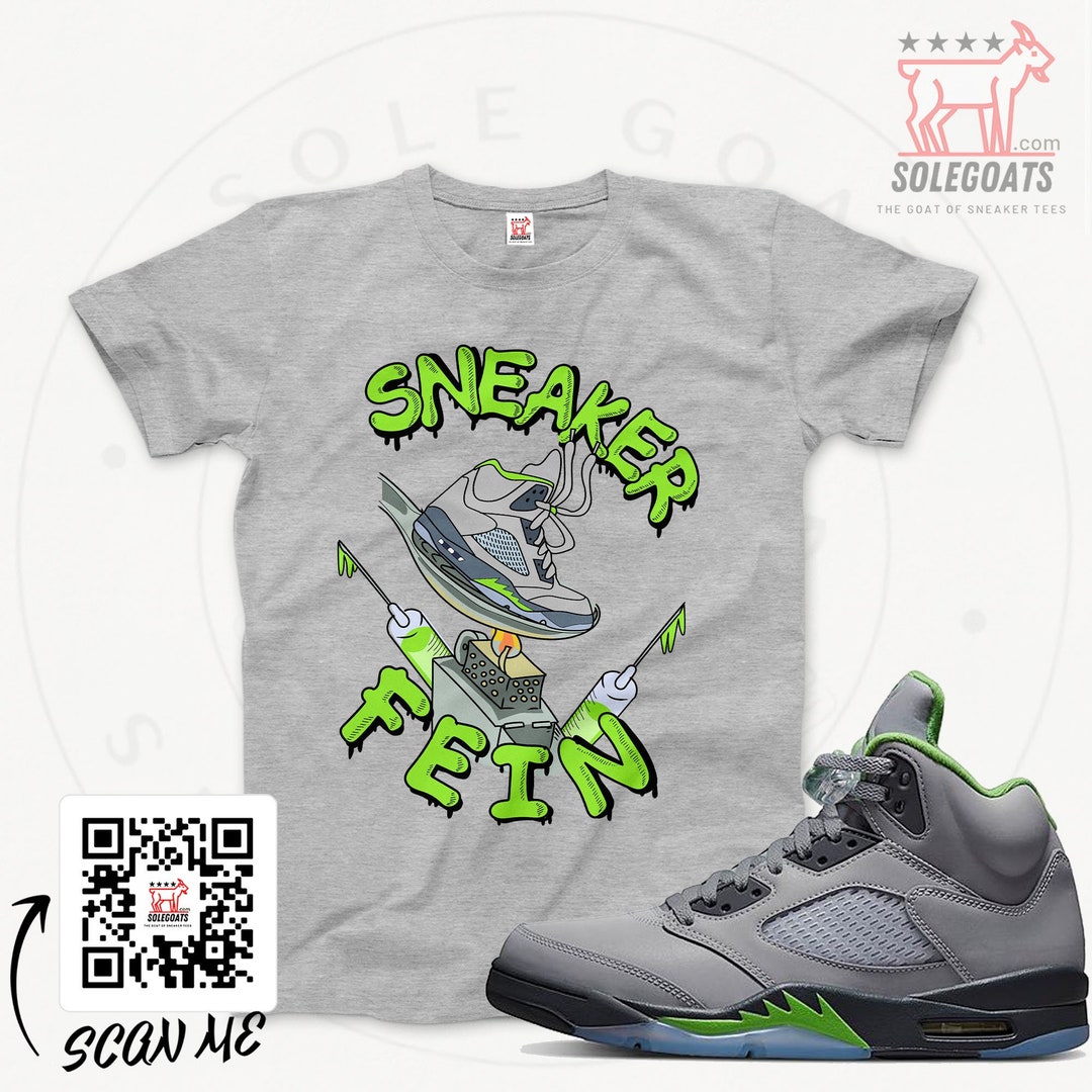 Jordan 5 Retro Green Bean Tshirt Shirt for Green Bean 5s Sneaker