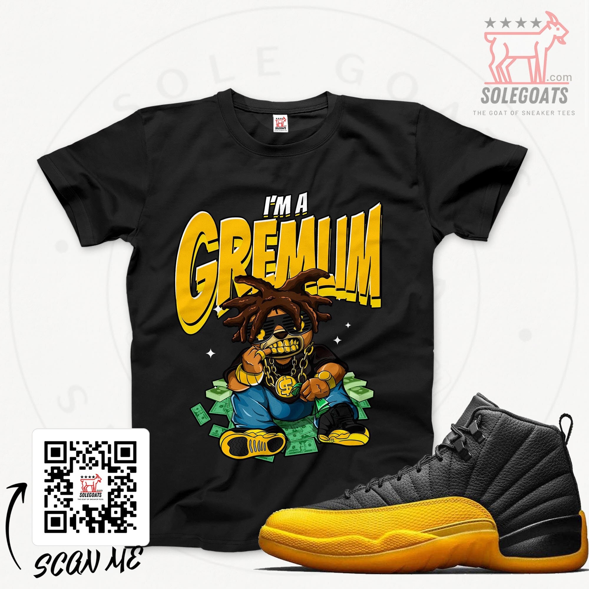 University Gold Shirts To Go With Yellow And Black 12s Taxi Shirt