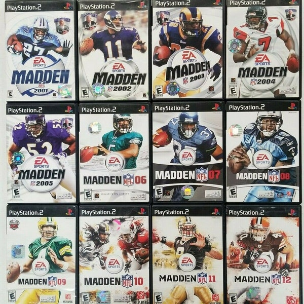 Playstation 2 Football Games | Sport Video Games | Madden NFL | NFL 2K | Ncaa College Football | PS2 Vintage Rare Classic Titles