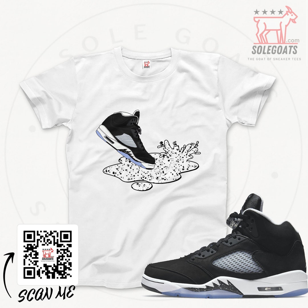 Jordan 5 Oreos Moonlight T-shirt Retro 5 Oreo Sneaker - Etsy