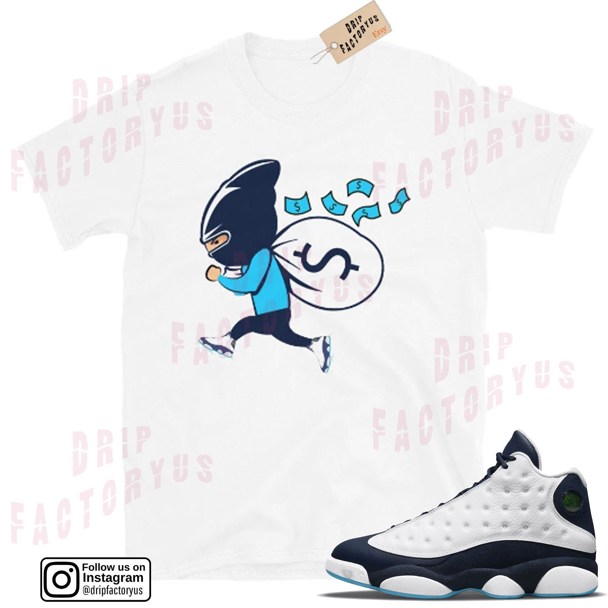 Jordan 13 Obsidian T-shirt Retro 13 