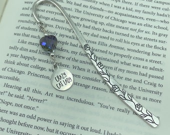 Crazy Cat Lady Metal  Charm Bookmark, Chunky Crystal Heart, Cat Lover Gift, Teacher | Charity Donation, Pet Rescue Adoption Shelter, Cause