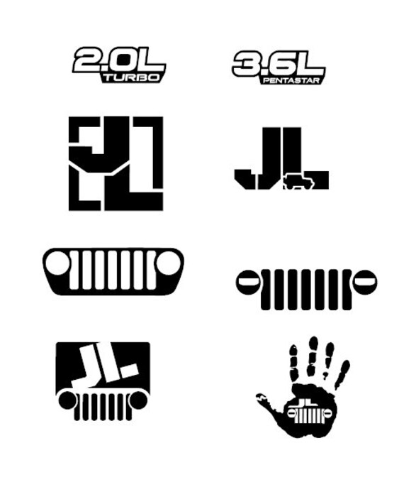 OffRoad Sticker Jeep JL Sticker Pack of 8 Vinyl Decals Mud Etsy
