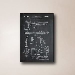 Axe Poster Print - Throwing Axe Print 11&quot; x 17&quot;