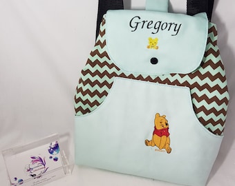 Customizable cotton children's backpack from nursery to kindergarten