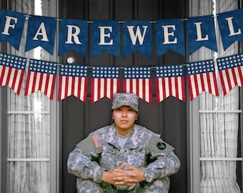Military Farewell Banner
