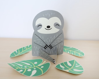 Sloth Party Table Decoration