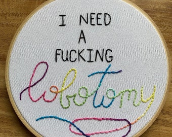 Lobotomy Embroidery