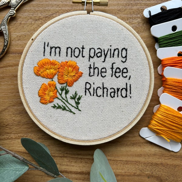 Custom Quote Embroidery Hoop | Custom Wall Hanging | Custom Gift | Song Lyric Art