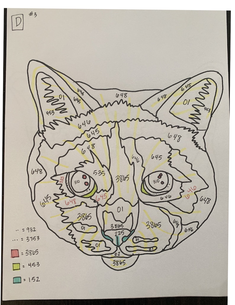 Pet portrait embroidery kit DIY Pet Portrait Kit or PDF pattern image 7