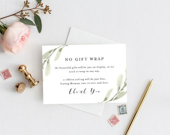 no wrap baby shower insert