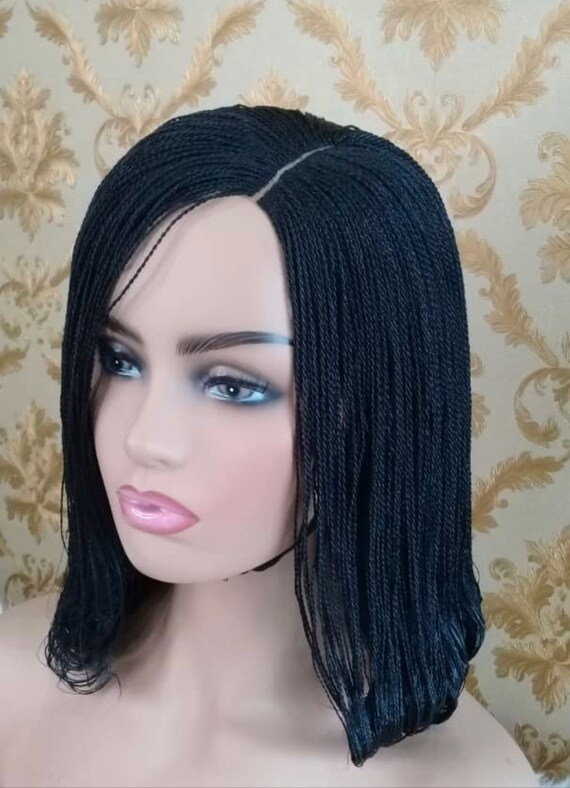 Bob Wig with Cornrow on the Parting | Etsy