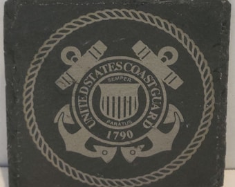 Slate Coasters (set of 4) Coast Guard