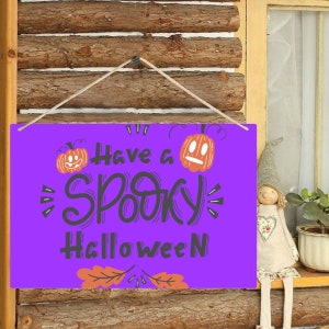 House Number Sign | Halloween Rectangular