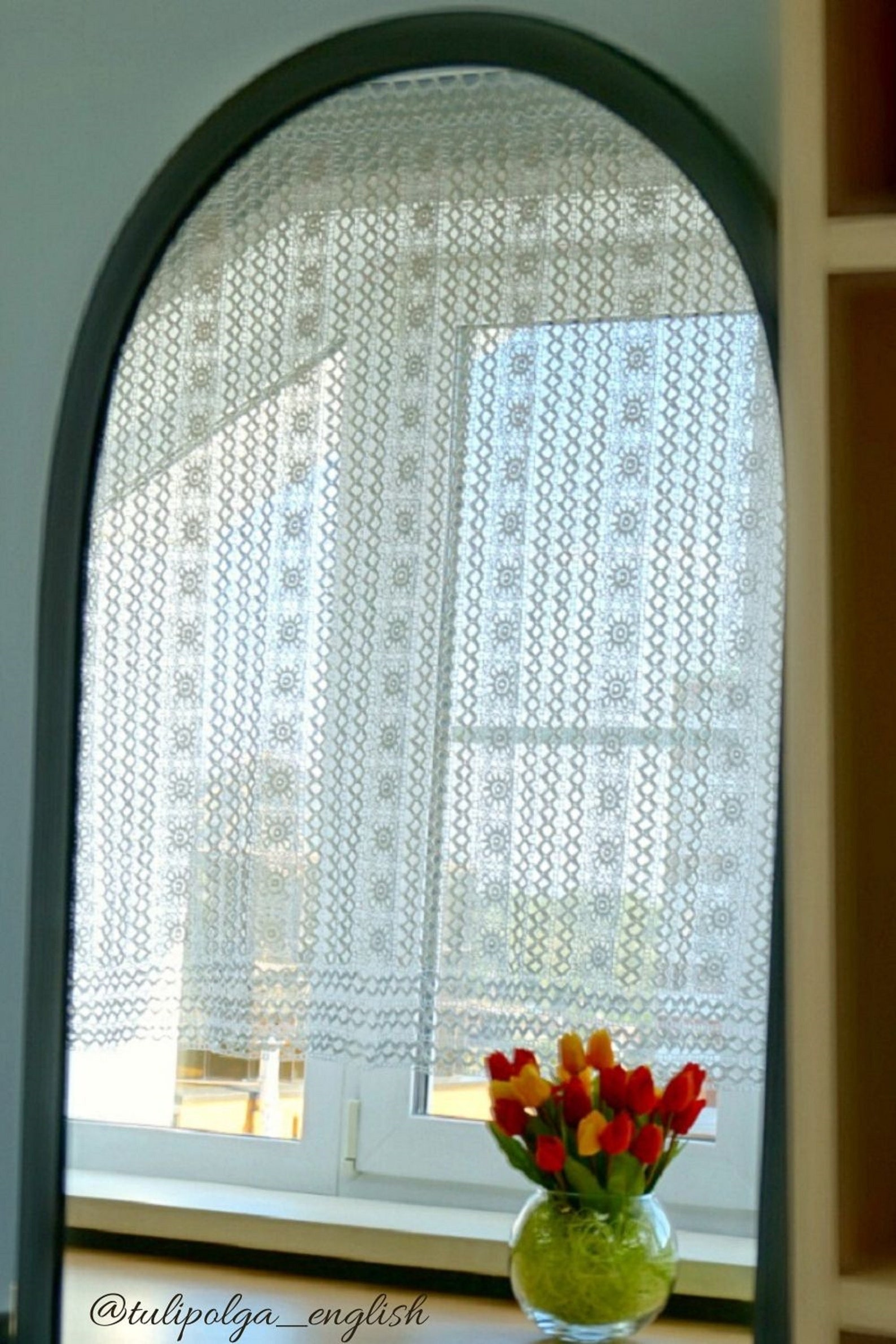Crochet lace curtain pattern pdf / vintage kitchen curtain / Etsy