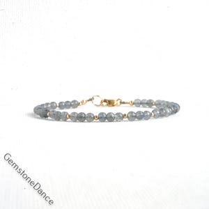 Labradorite  Bracelet, Natural Beaded, Gold Filled, Sterling Silver