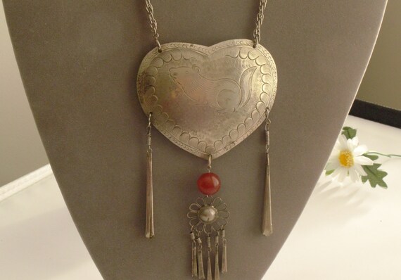 Vintage Silver Lock Rat Necklace,Nice and Beautifu