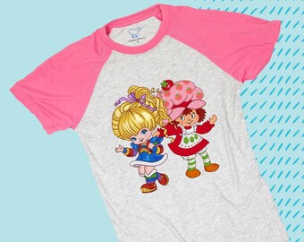 rainbow brite strawberry shortcake shirt
