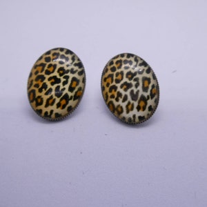 Leopard Rockabilly Pin up Ohrringe Bild 4